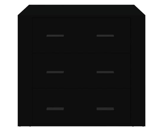 Servantă, negru, 80x33x70 cm, lemn prelucrat, 3 image