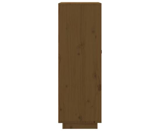 Dulap de vinuri, maro miere, 45x34x100 cm, lemn masiv de pin, 6 image