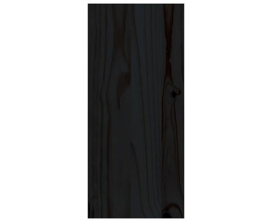 Dulap de vinuri, negru, 56x25x56 cm, lemn masiv de pin, 6 image