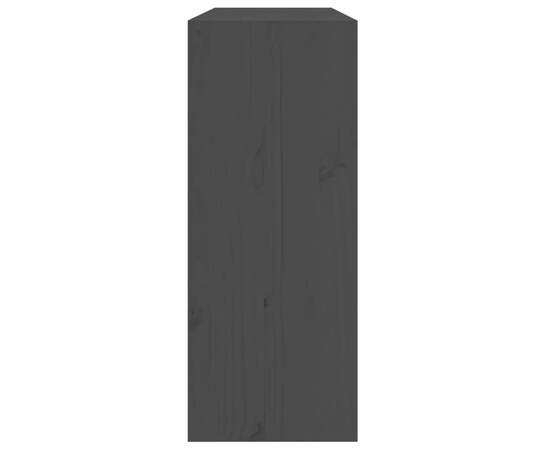 Dulap de vinuri, negru, 62x25x62 cm, lemn masiv de pin, 6 image