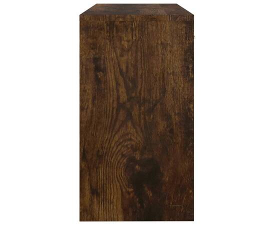Birou cu sertar și dulap, stejar fumuriu, 100x40x73 cm, lemn, 7 image