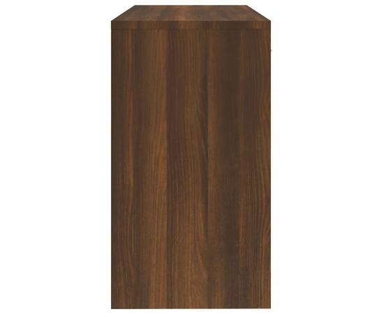 Birou cu sertar și dulap, stejar maro, 100x40x73 cm, lemn, 7 image
