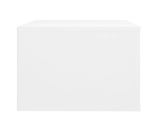 Noptieră de perete, alb, 50x36x25 cm, 8 image