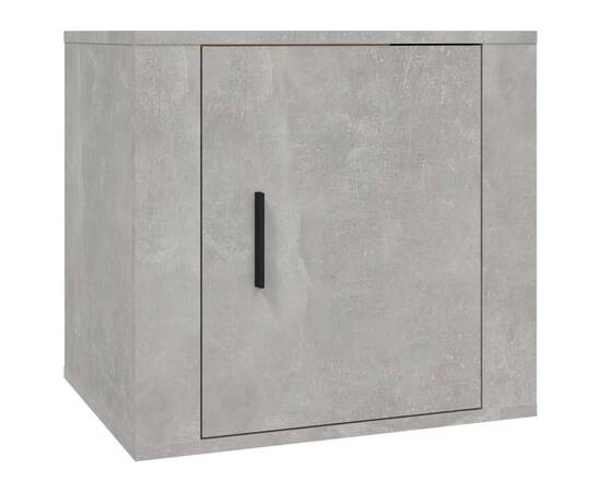Noptiere, 2 buc., gri beton, 50x39x47 cm, 5 image