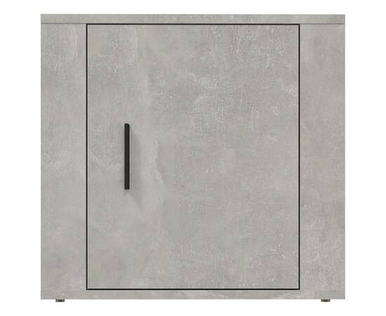 Noptiere, 2 buc., gri beton, 50x39x47 cm, 6 image