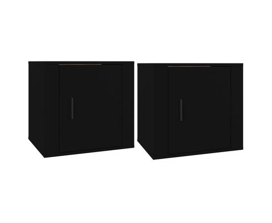 Noptiere, 2 buc., negru, 50x39x47 cm, 2 image
