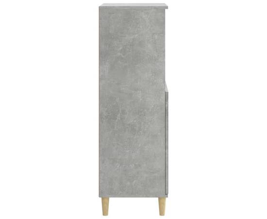 Dulap înalt, gri beton, 60x36x110 cm, lemn compozit, 4 image