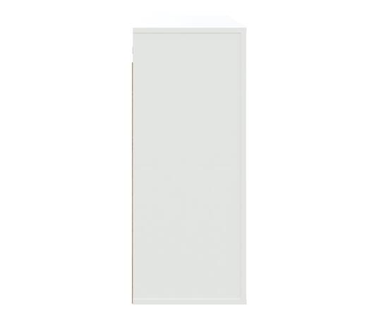 Dulap de perete, alb, 80x33x80 cm, lemn prelucrat, 5 image