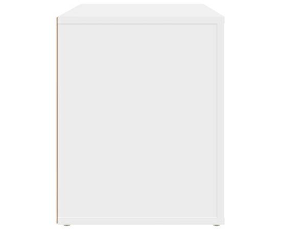 Noptieră, alb, 60x36x45 cm, lemn compozit, 8 image
