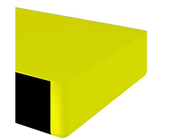 Protecții de colț, 2 buc., galben și negru, 6x2x101,5 cm, pu, 5 image