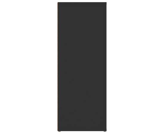 Servantă, negru, 80x30x80 cm, lemn prelucrat, 6 image