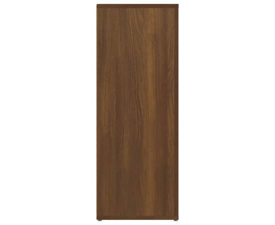 Servantă, stejar maro, 80x30x80 cm, lemn prelucrat, 6 image